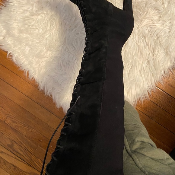 Stuart Weitzman knee length tie up boots - Picture 13 of 15